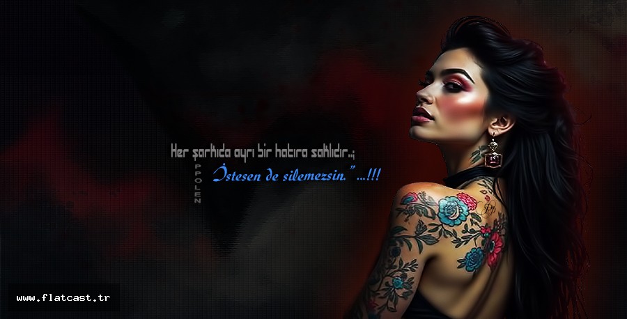 Her şarkıda ayrı bir hatıra saklıdır..;                   İstesen de silemezsin.” ...